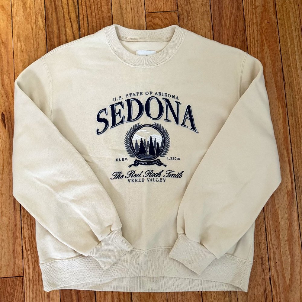 Abercrombie & Fitch Cream Crew Neck Sweater